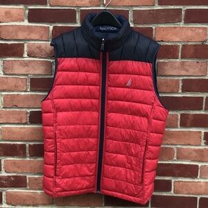 Nautica Lightweight Reversible Puffer Vest medium